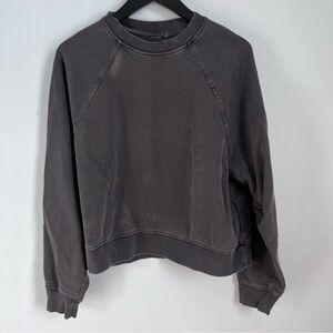 H&M Charcoal Worn In Crewneck Sweatshirt S
